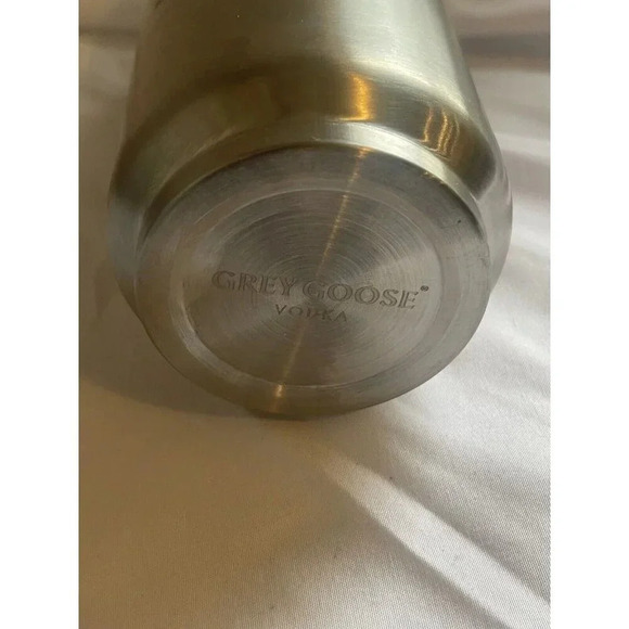 Grey Goose Vodka Stainless Steel Tumbler Drink Can Missing Lid - Picture 4 of 5